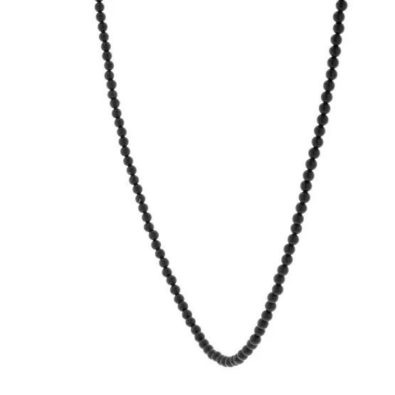 3mm Onyx Bead Necklace