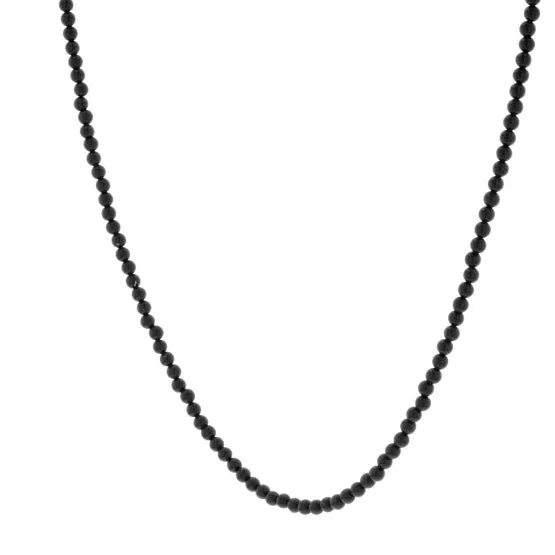 3mm Onyx Bead Necklace
