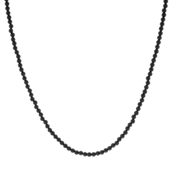 3mm Onyx Bead Necklace