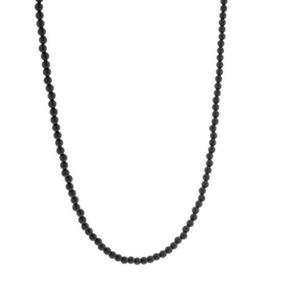 3mm Onyx Bead Necklace