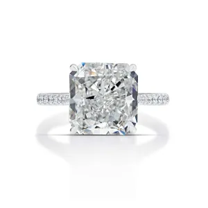 5.09 Carat Radiant Cut Diamond Ring