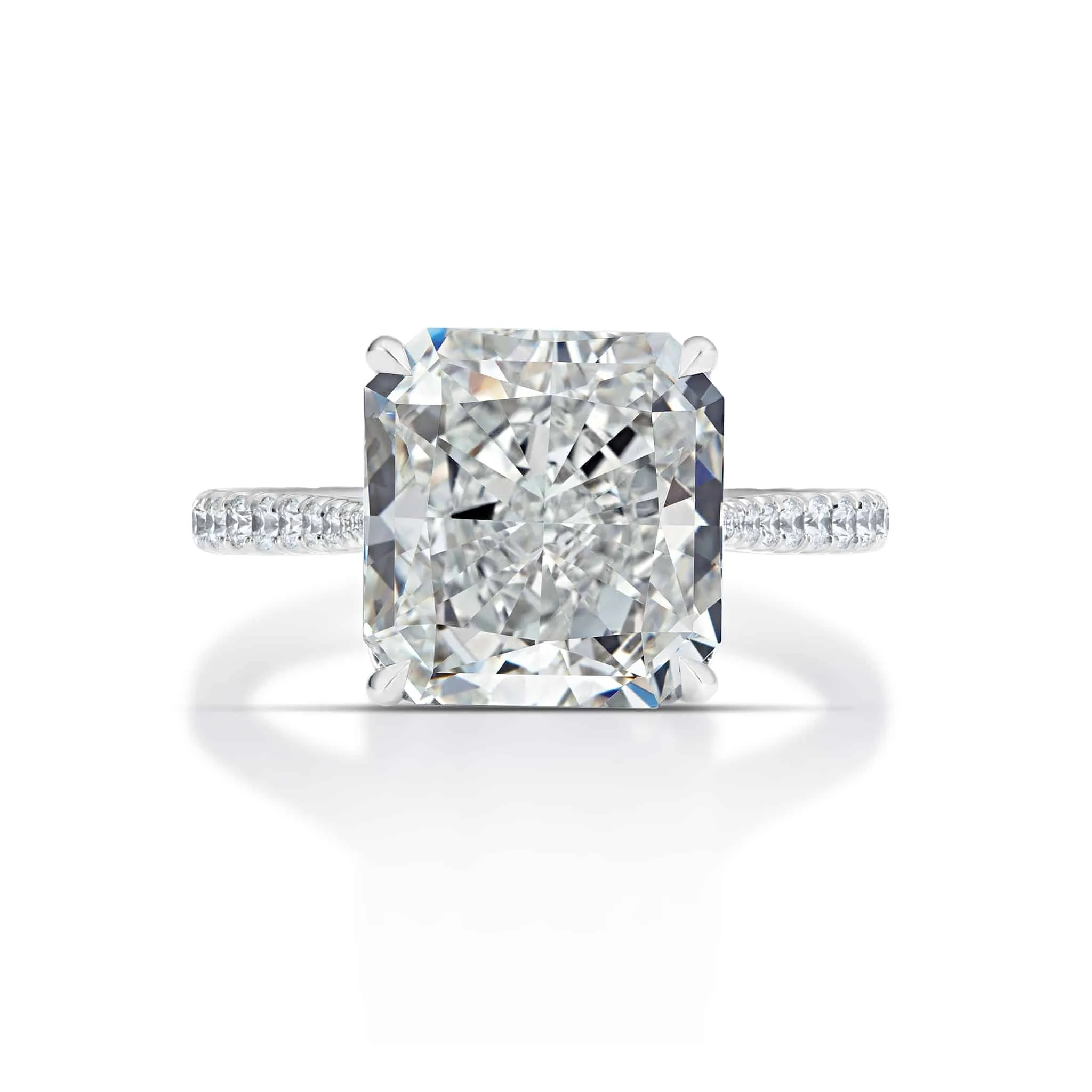 5.09 Carat Radiant Cut Diamond Ring