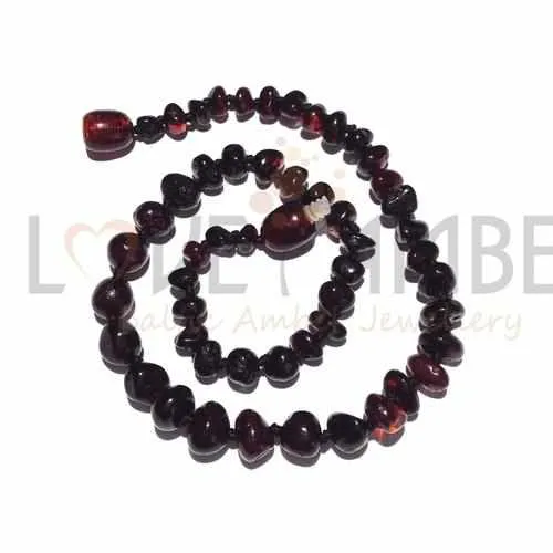 Adult Blackforest Polished Dark Cherry Baltic Amber Bracelet