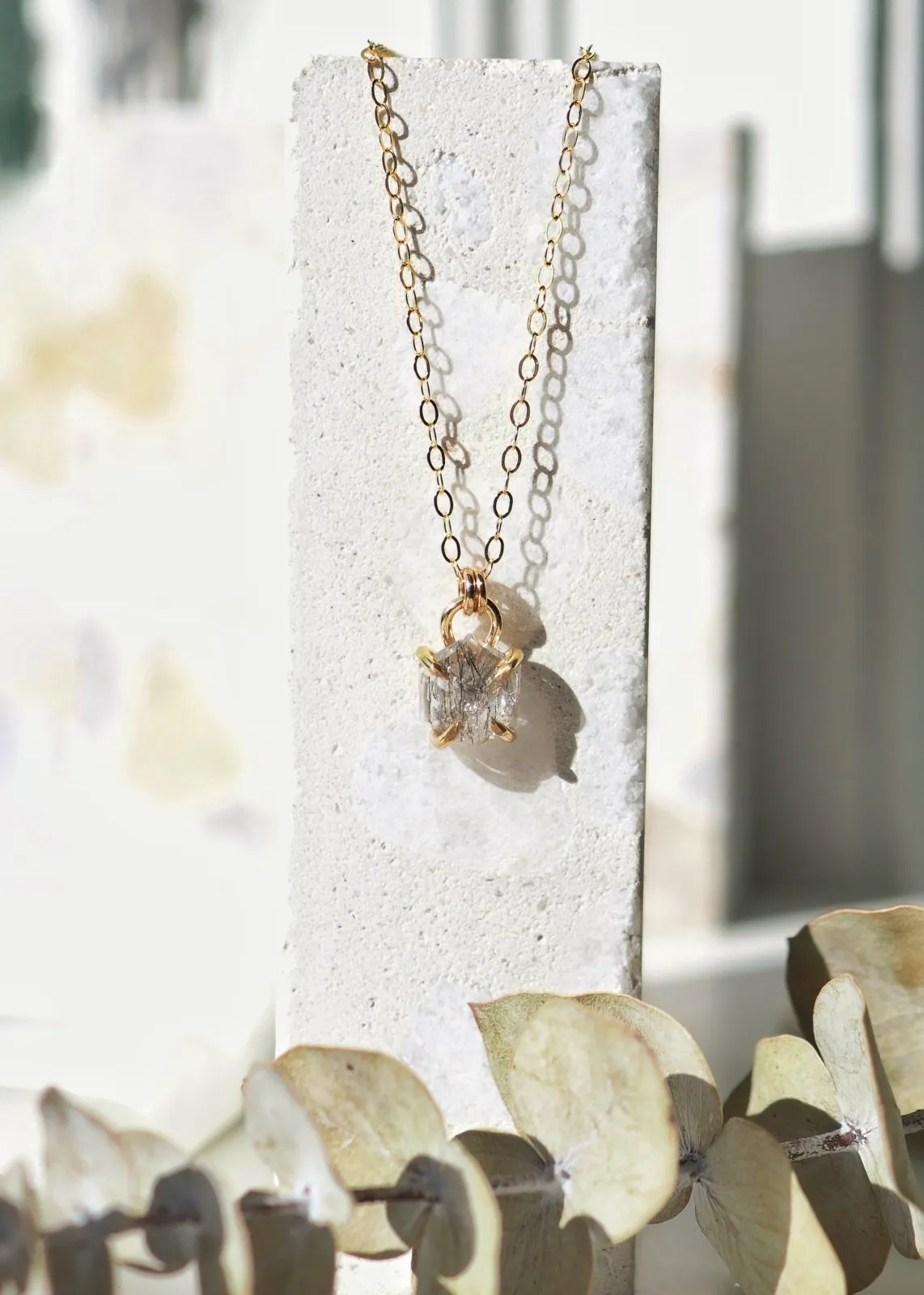 Aquarius Hexagon Necklace - Gold Filled
