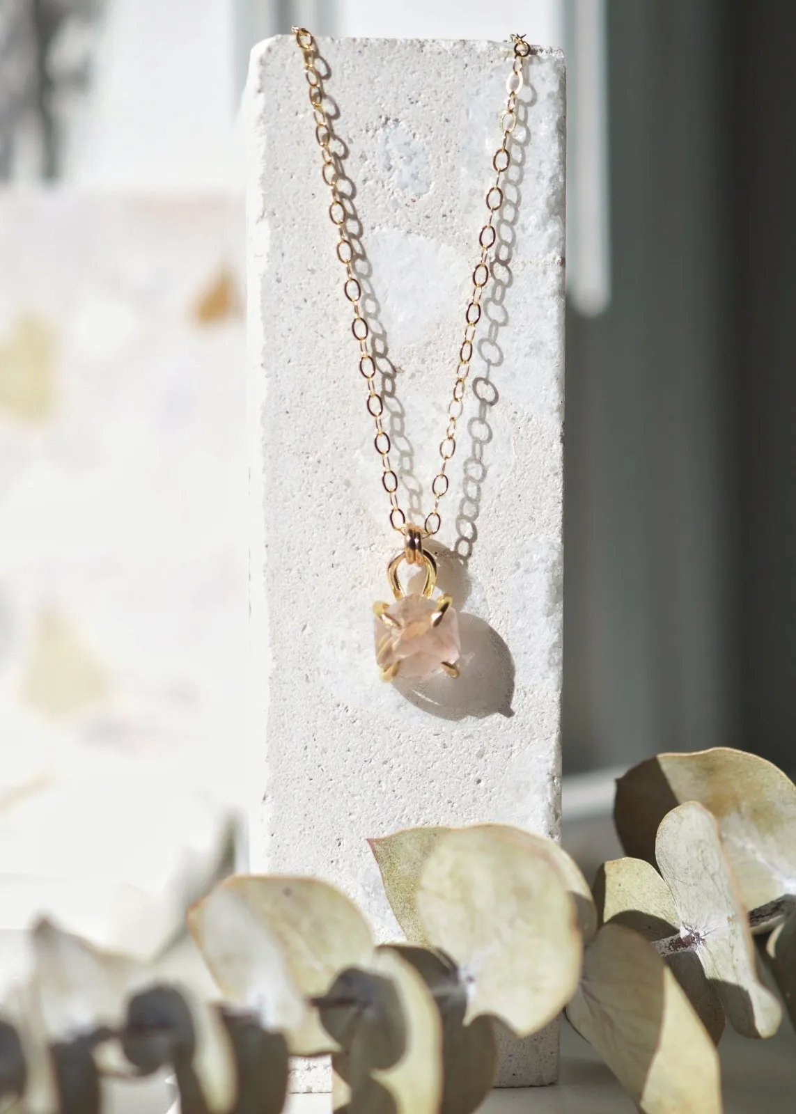Aquarius Hexagon Necklace - Gold Filled