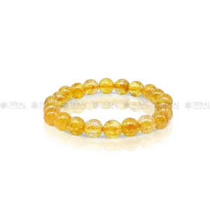 Brighten your day with our Citrine Crystal Bracelet stnbr108