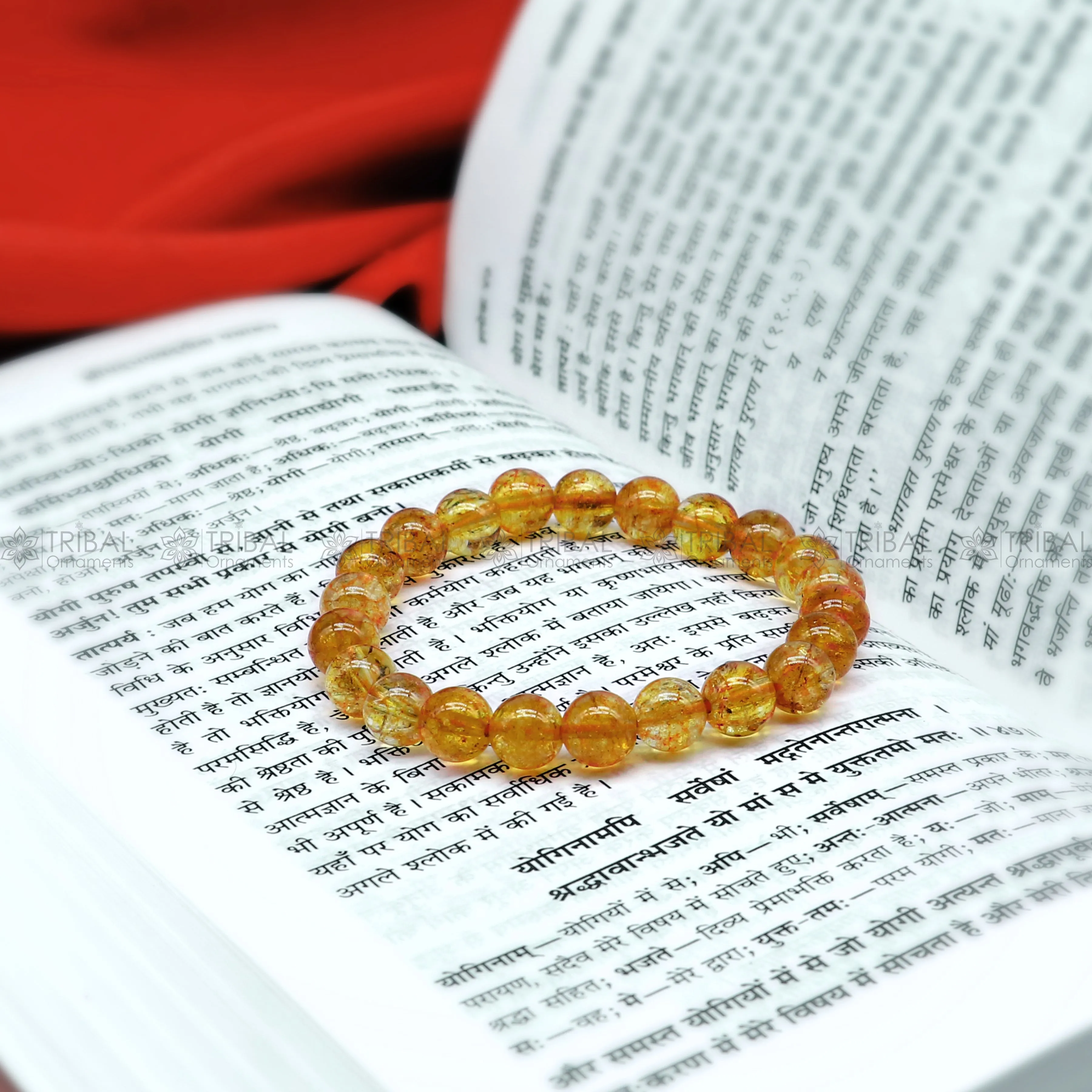 Brighten your day with our Citrine Crystal Bracelet stnbr108