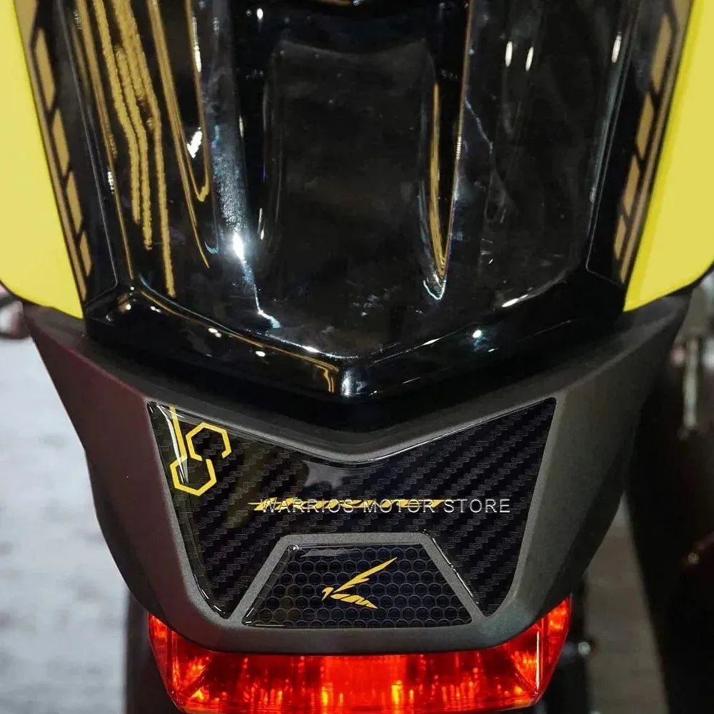 Color: Dark Grey - 3D motorcycle stickers motorcycle rear