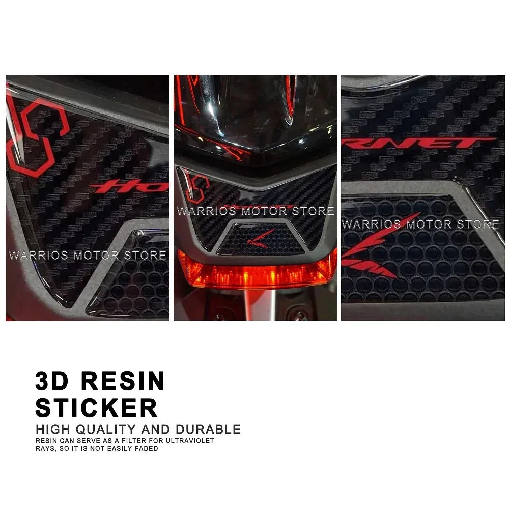 Color: Dark Grey - 3D motorcycle stickers motorcycle rear