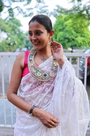 Drisana Jute Ornamental Necklace & Earrings set