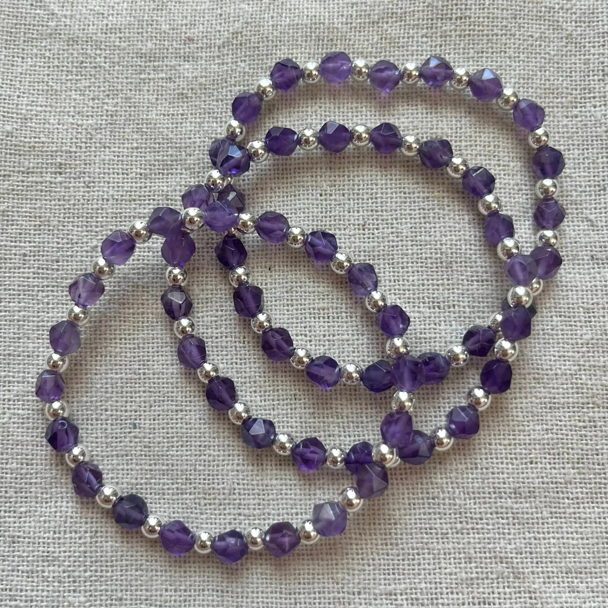 Facet Geo Bracelet - Amethyst