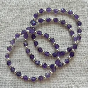 Facet Geo Bracelet - Amethyst