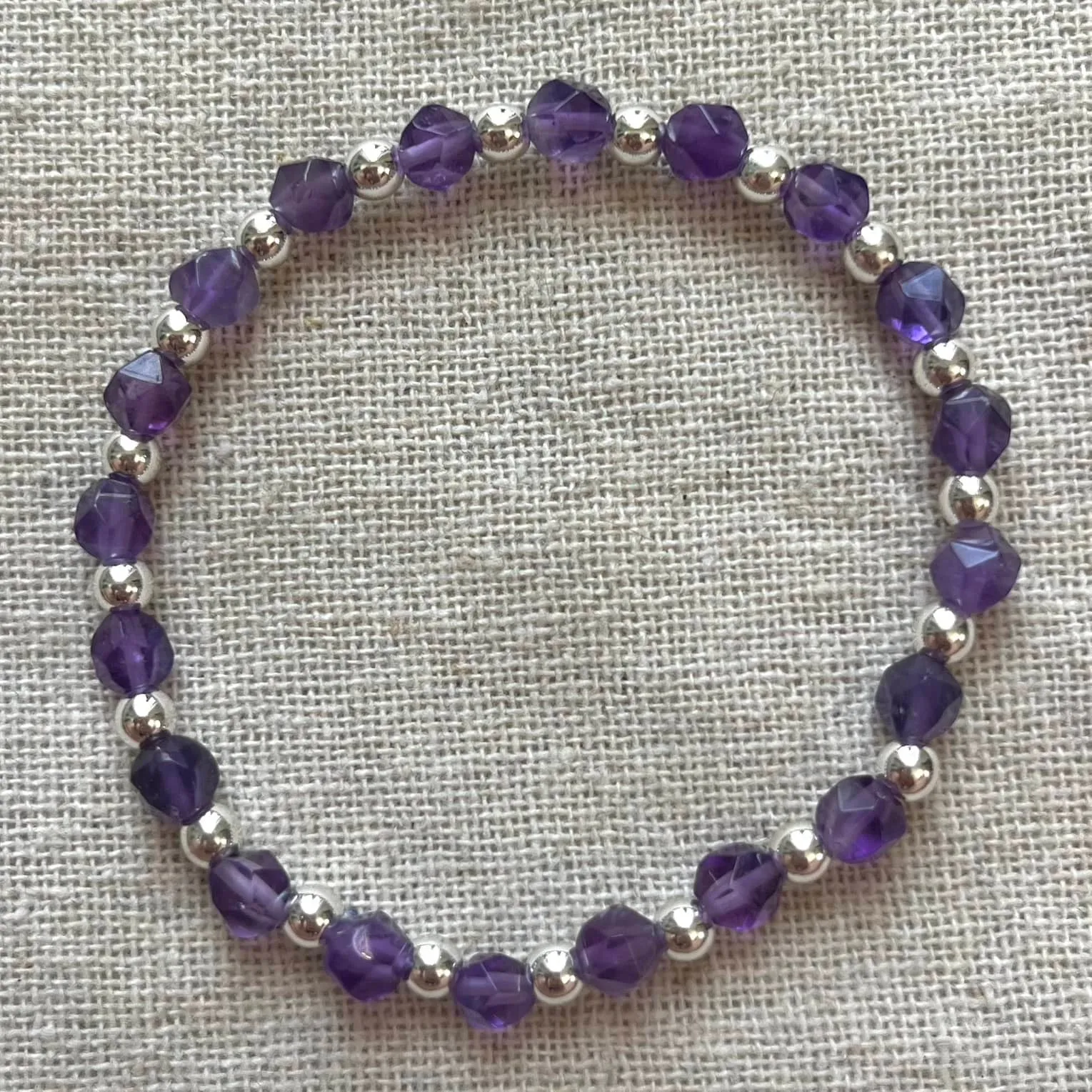 Facet Geo Bracelet - Amethyst
