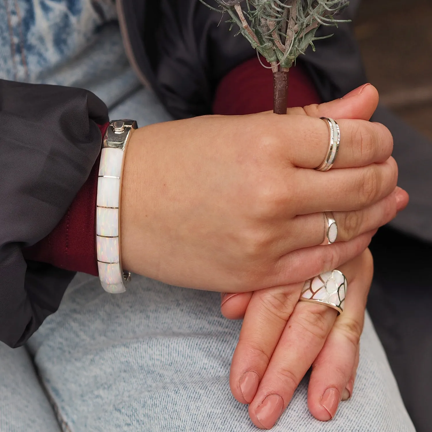 Flinder Lavinia White B/C Bracelet