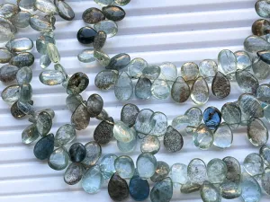 MOSS AQUAMARINE Pear Shape Briolette 55 Pieces