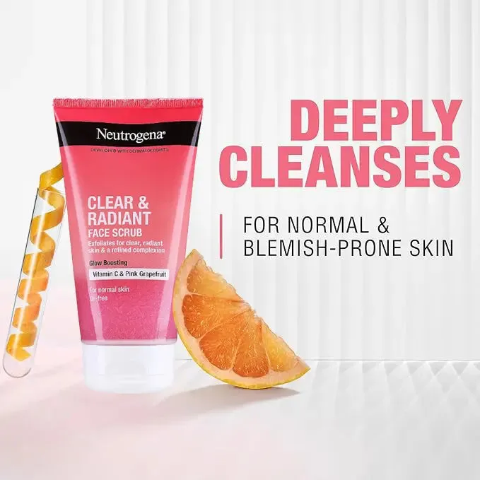 Neutrogena Clear Radiant Face Scrub 150ml