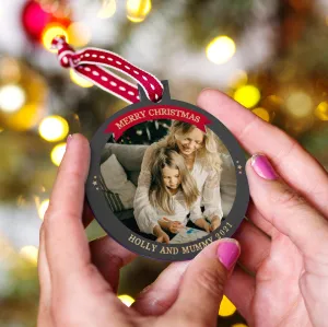 Personalised Photo Christmas Bauble