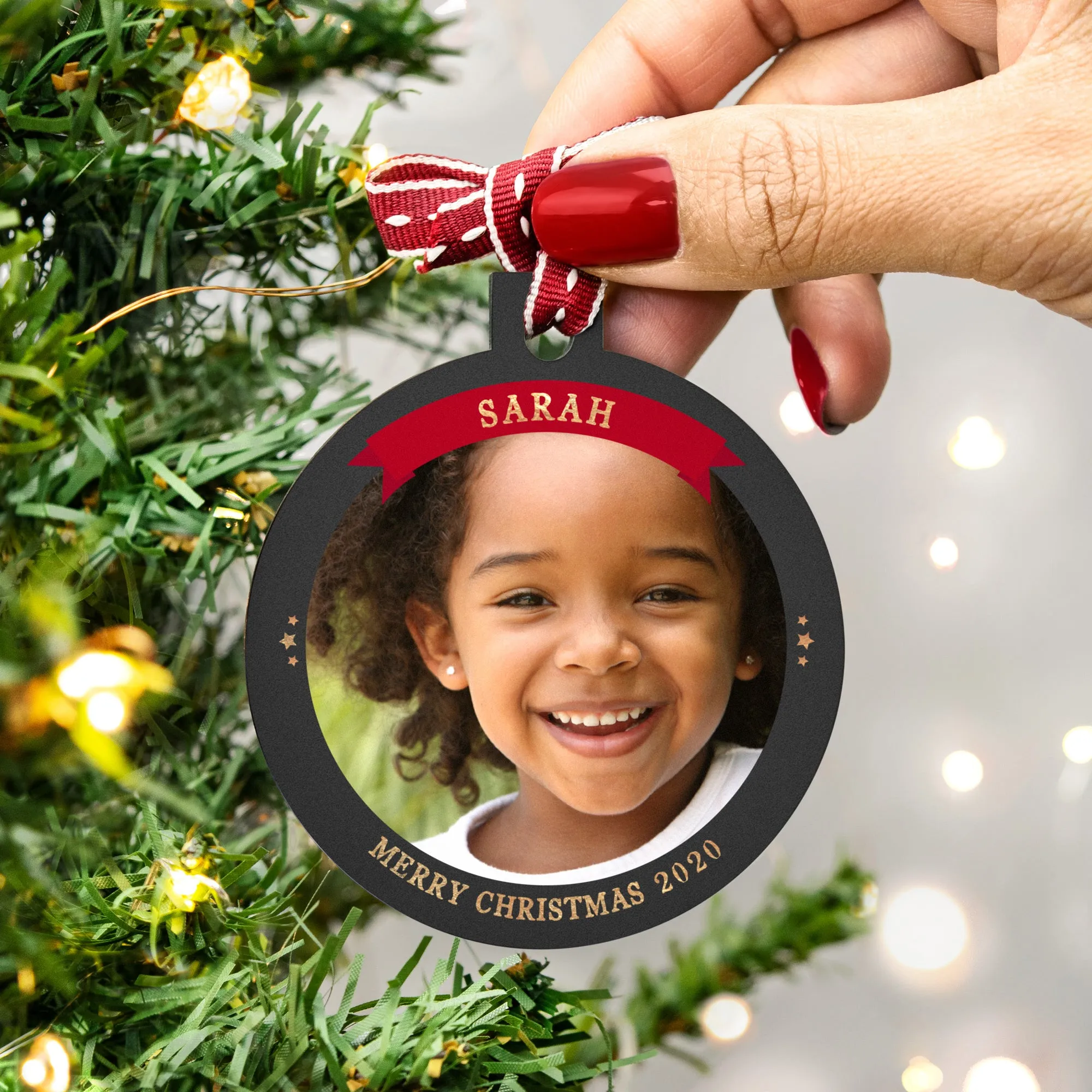 Personalised Photo Christmas Bauble