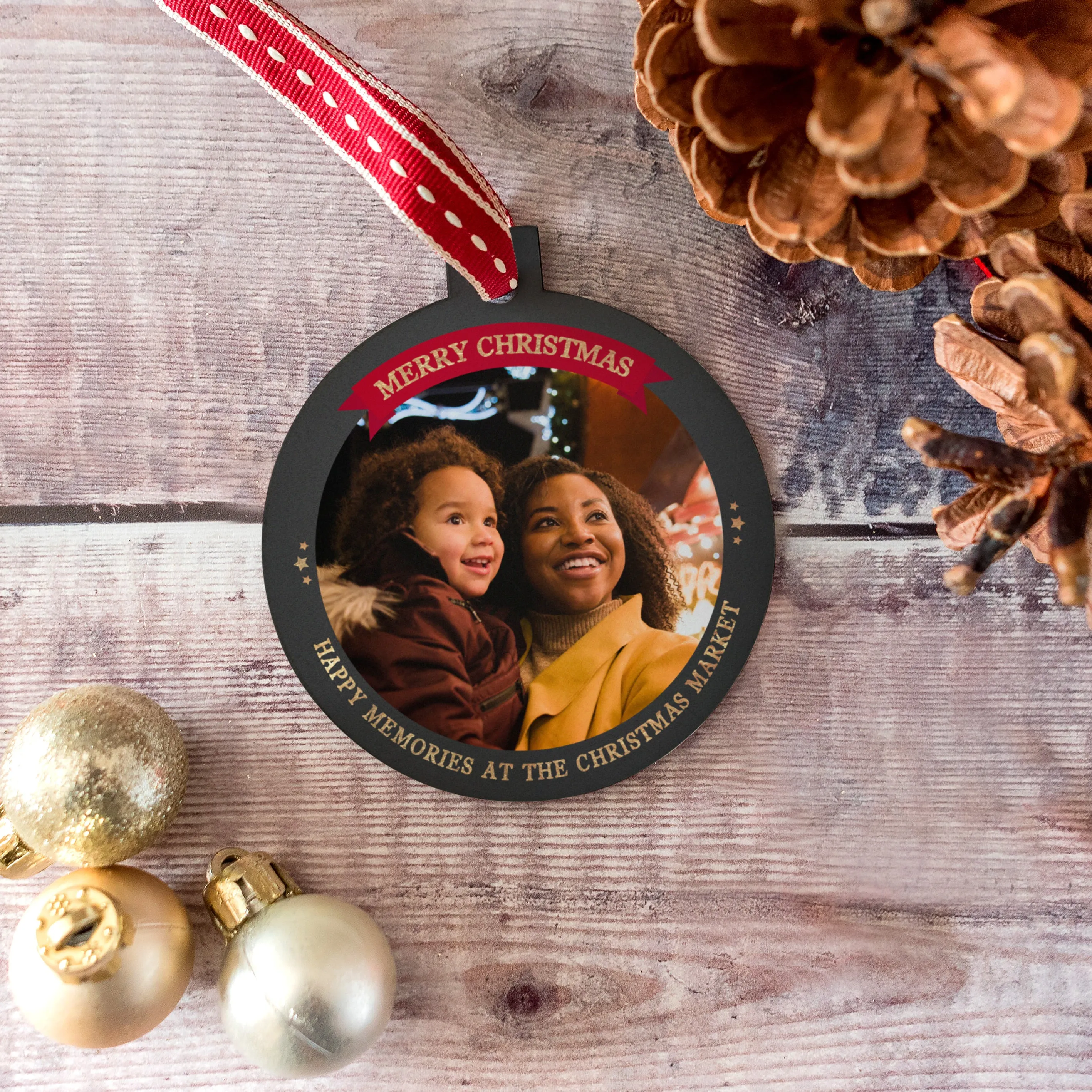 Personalised Photo Christmas Bauble