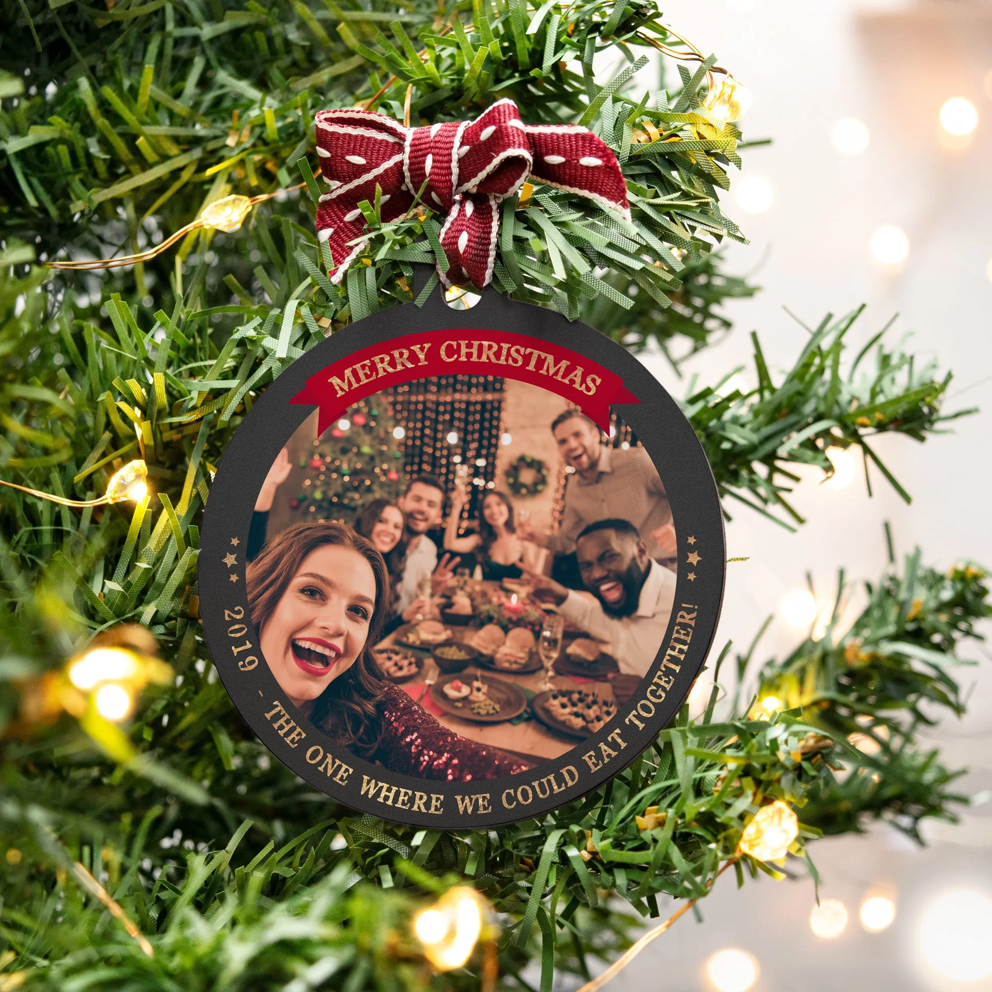 Personalised Photo Christmas Bauble