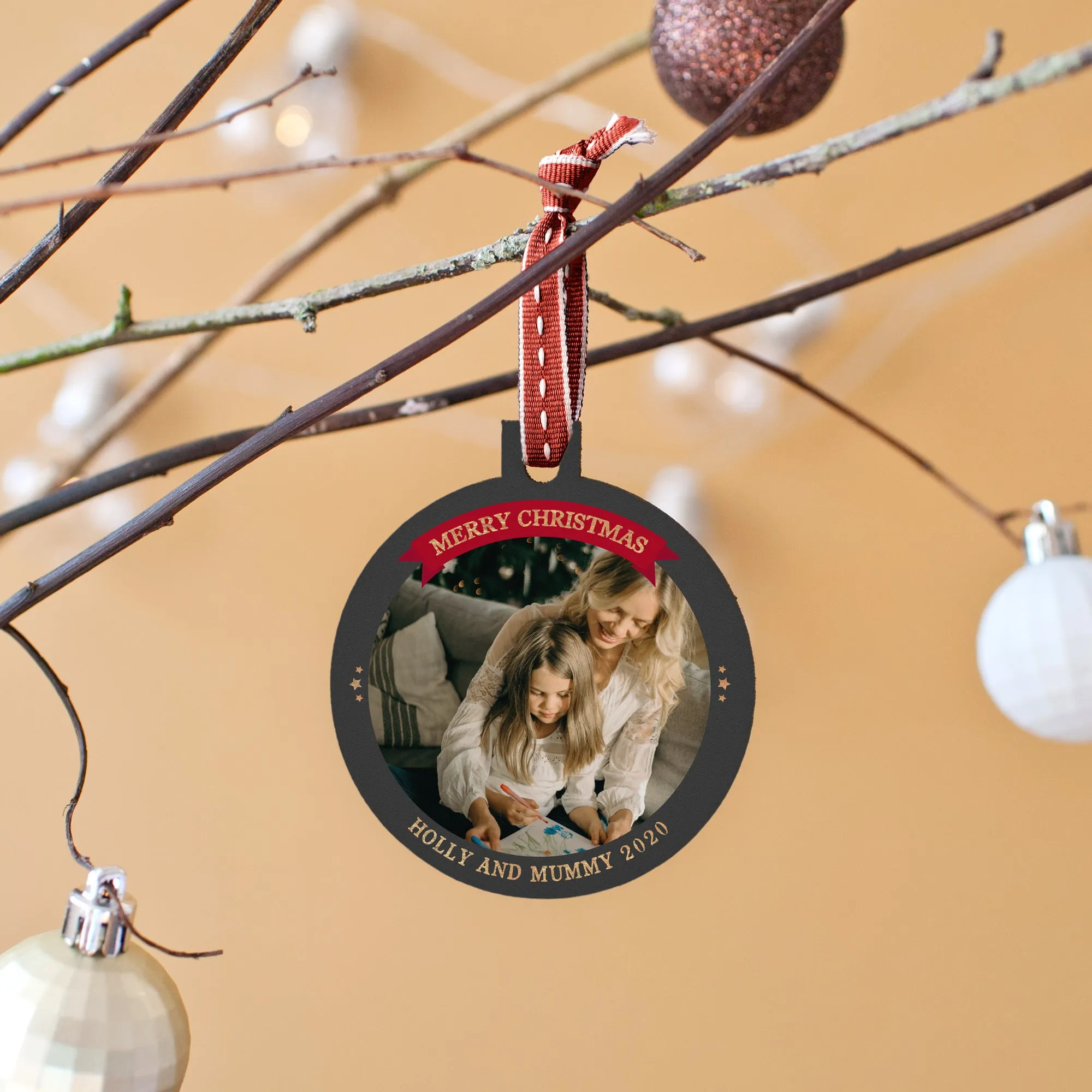 Personalised Photo Christmas Bauble
