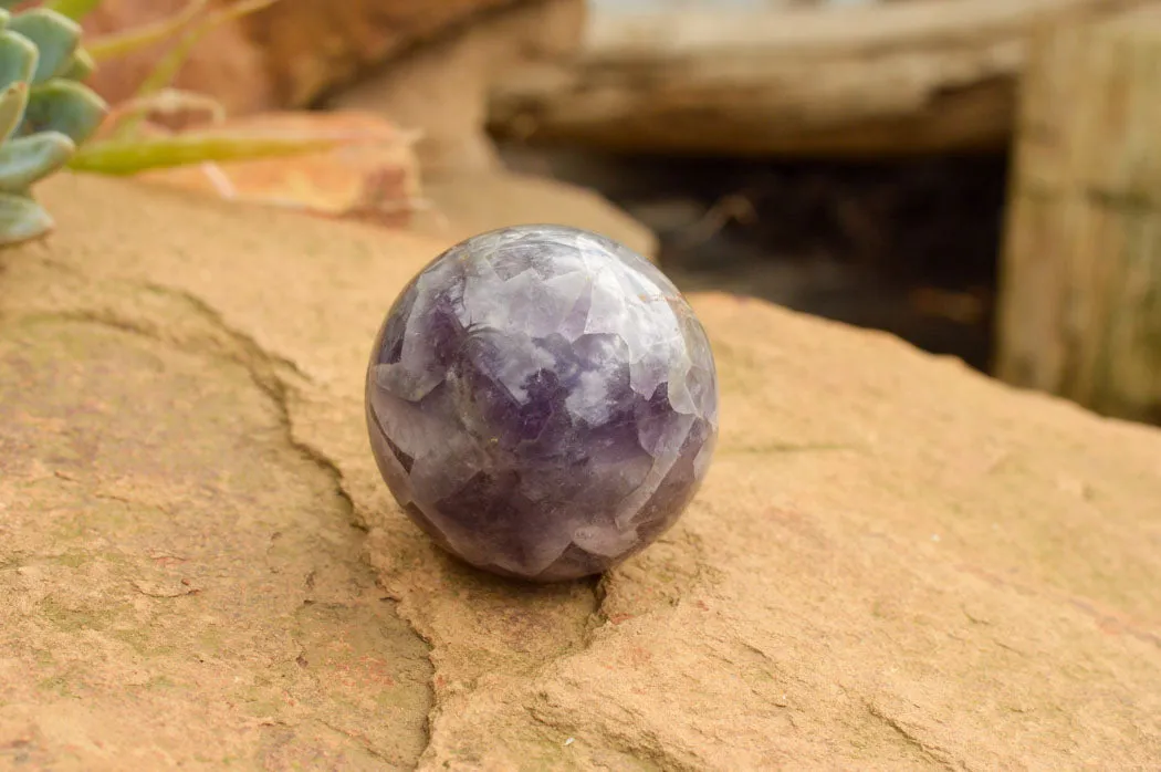 Polished Dream Amethyst Spheres x 3 From Madagascar
