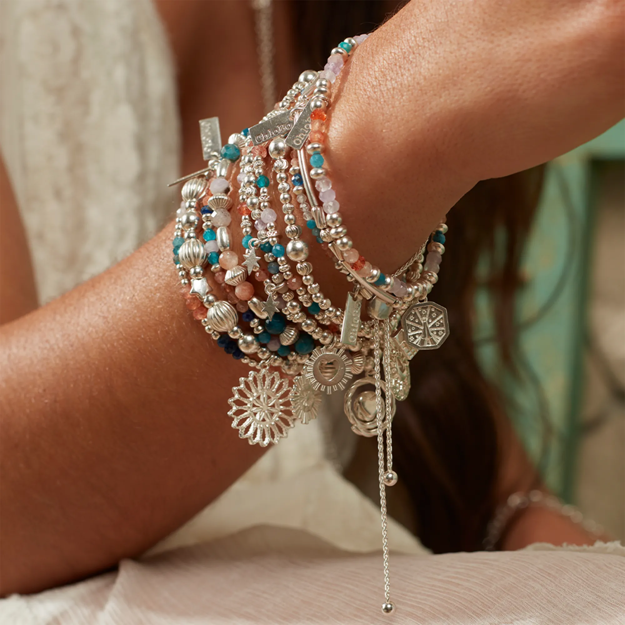Radiant Aura Bracelet - Silver - SBSLA