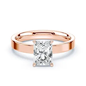 Radiant Cut Hidden Halo Wide Band