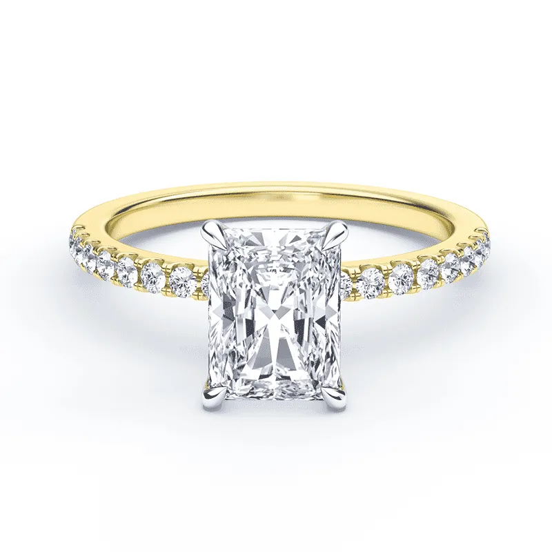 Radiant Cut Pave Ring