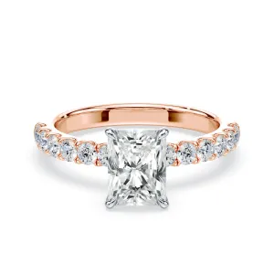 Radiant Hidden Halo Medium Pave Ring