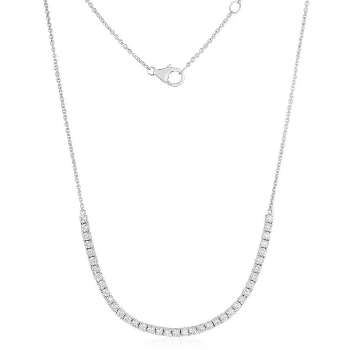 Radiant Link Diamond Pendant Necklace