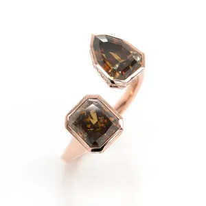 RD-22004 1.77 / 1.73 cts Fancy Radiant/Pear Shape Diamond Ring