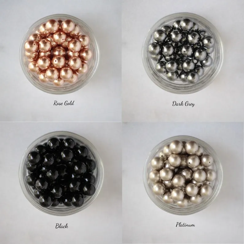 Rose Gold Pearl Earrings