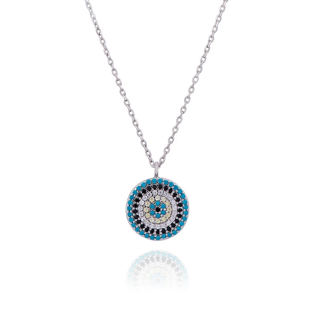 SOFIA EVIL EYE SILVER NECKLACE