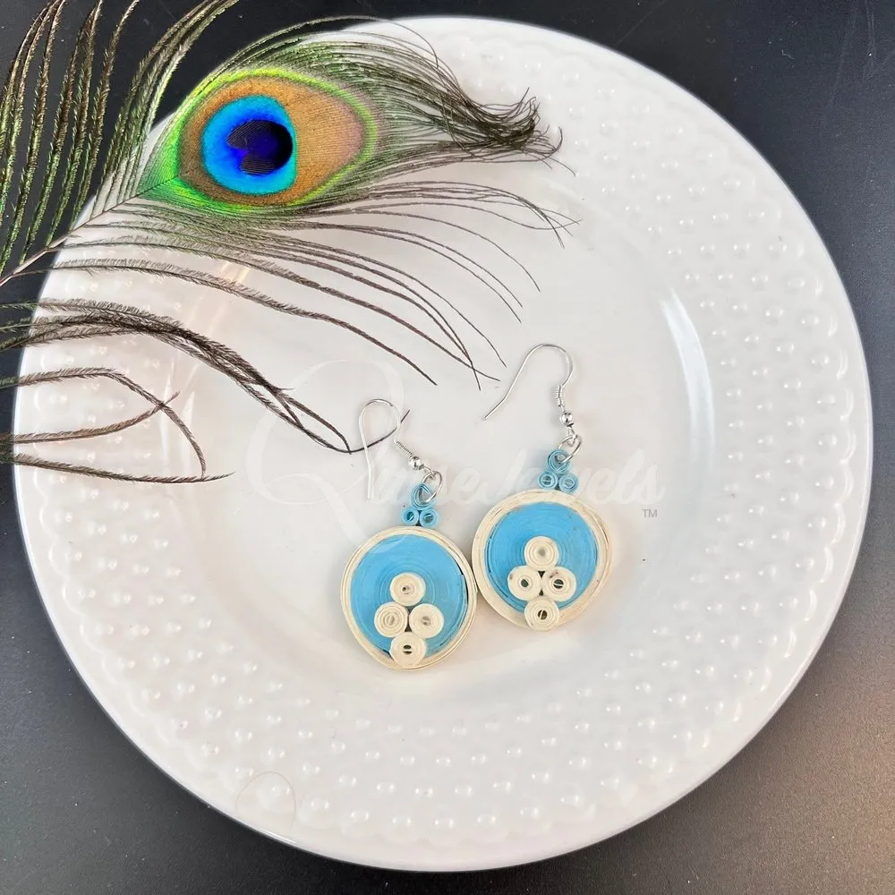 Solid Circle Quilling Earrings