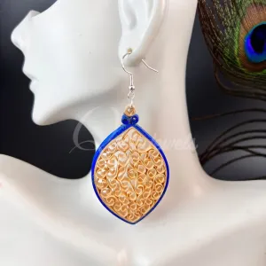 Solid Large Marquee Quilling Earrings