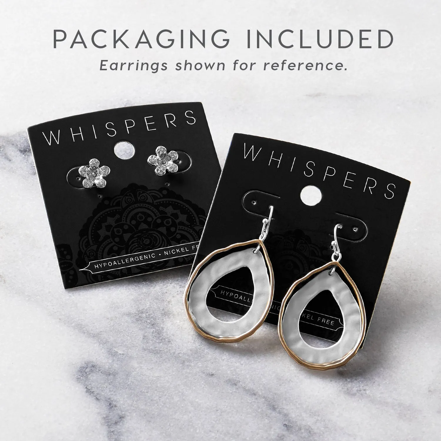 Triangle Stone Stud Earrings - Gold